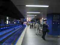 Underground train platform