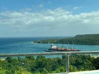 View from tour van
