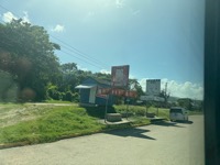 View from tour van