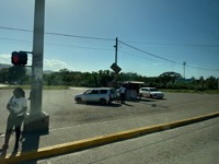View from tour van