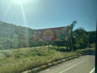 View from tour van