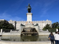 Plaze de Oriente with royal palace in background