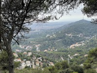 View of Barcelona hillsides from Tibidabo