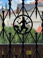 Emblem on door