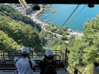 View down ropeway