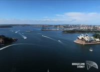 Sydney Opera House from Sydney Harbour Bridge