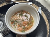 Lunch at Royal Palm, shrimp ceviche